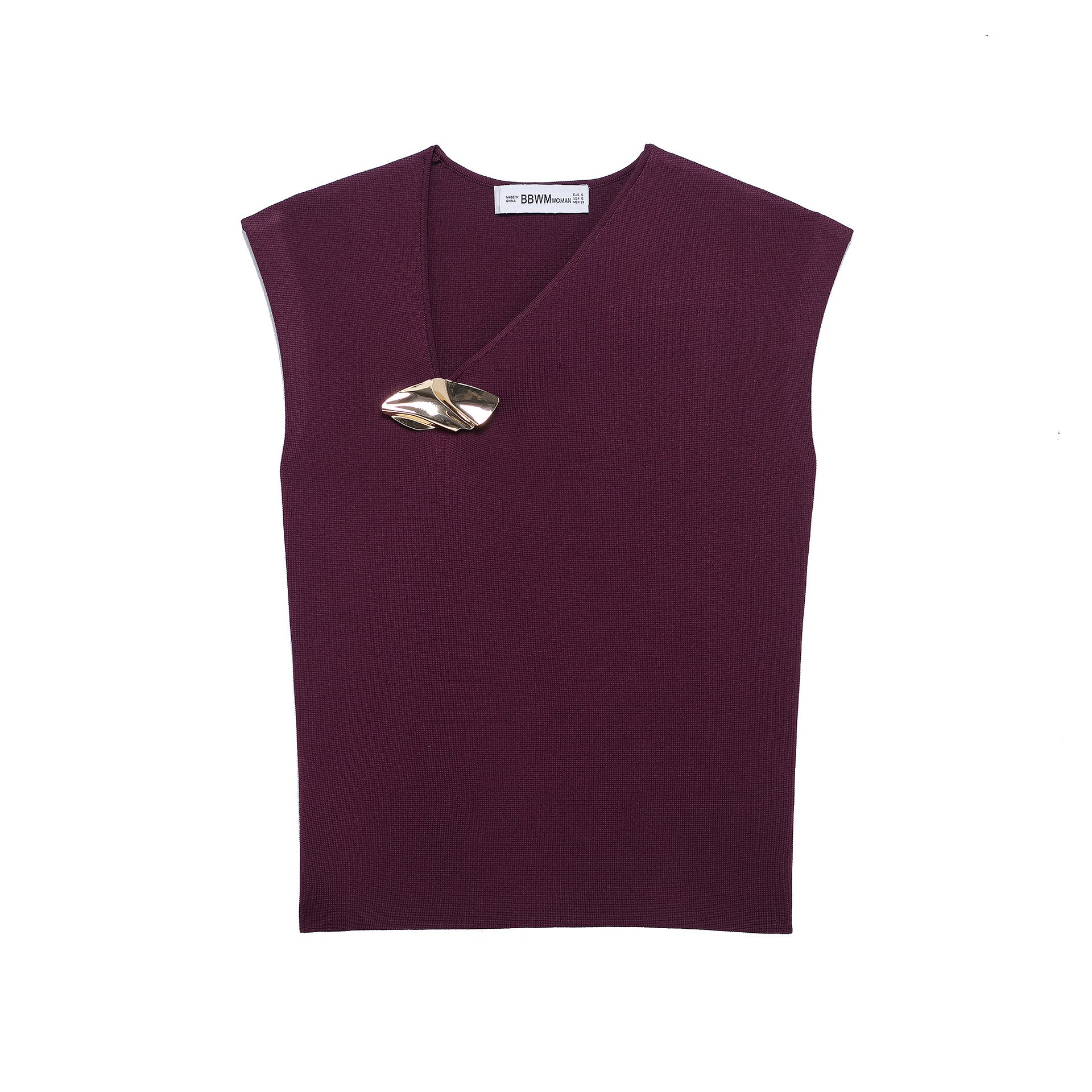 Variant image for Dam Topp Draperad Andningsbart Material Elegant Silhuett-1