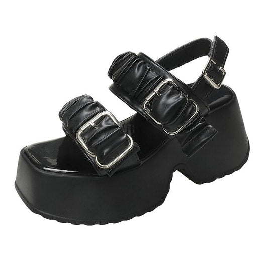 Dam Sandaler Platå med Vadderad Fotbädd och Modern Remdesign – Bekväma för Sommarens Festligheter 1