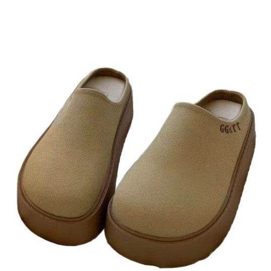 Kvinnors Pantoletter Bekväm Textil Minimalistisk Design-6