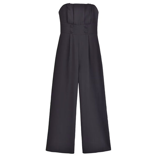 Dam Långhoppdräkt Elegant Polyester med Kort Ärmar-1