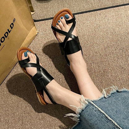 Dam Sandaler Justerbara Remmar Chic Design Syntetiskt Material 4