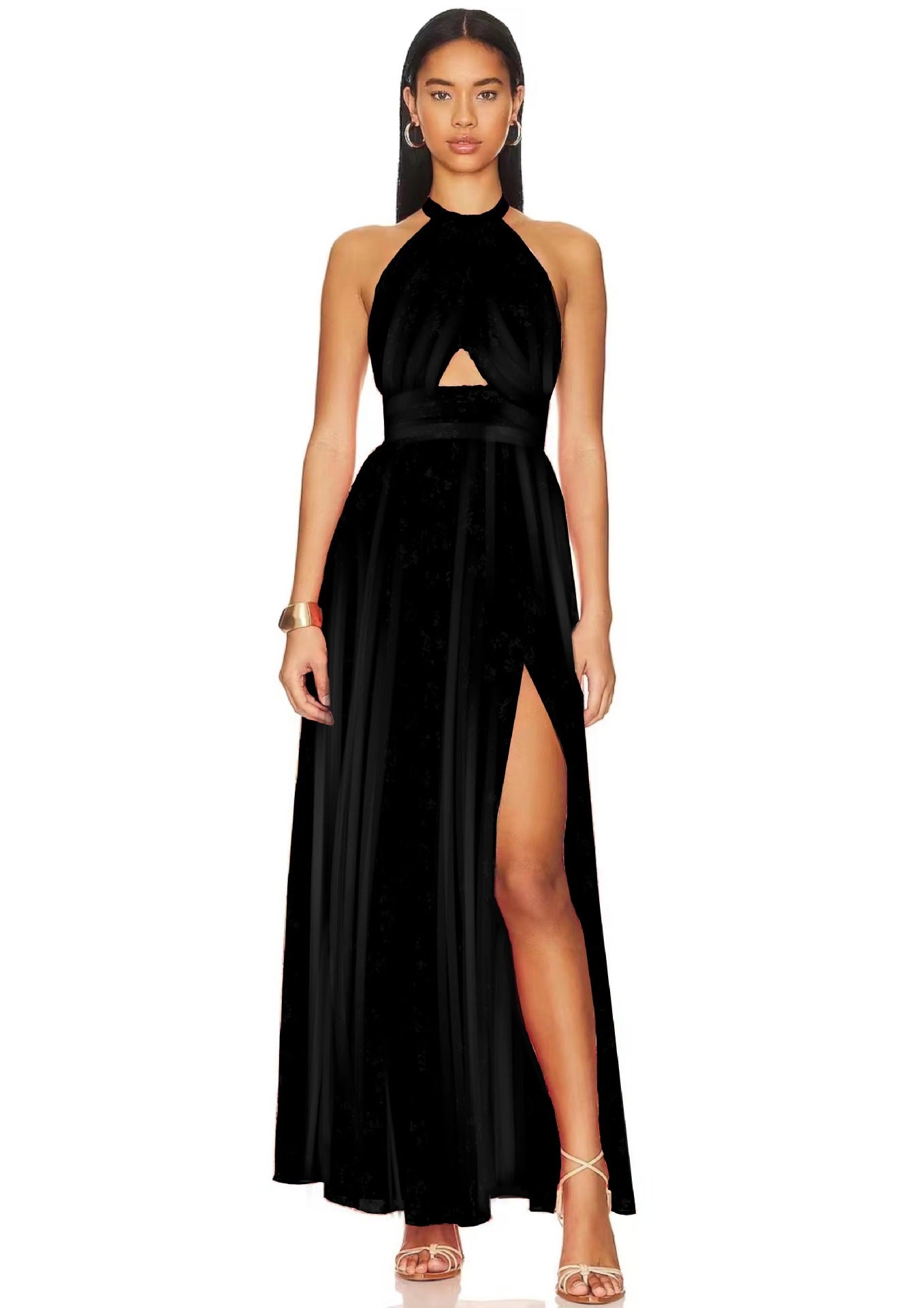 Variant image for Kvinna Lång Kjol Spetsdetaljer Mjuk Polyester-9