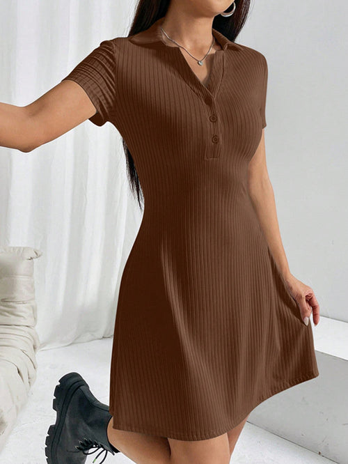 Dam A-Line Kjol Kort Högkvalitativt Tyg-1