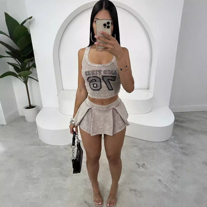 Kvinnors Kort Toppset Rynkad Spandex-3