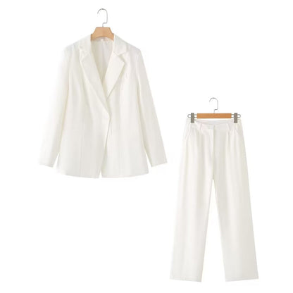 Variant image for Dam Kostym Slim Fit med Långa Byxor Polyester Elastan-7