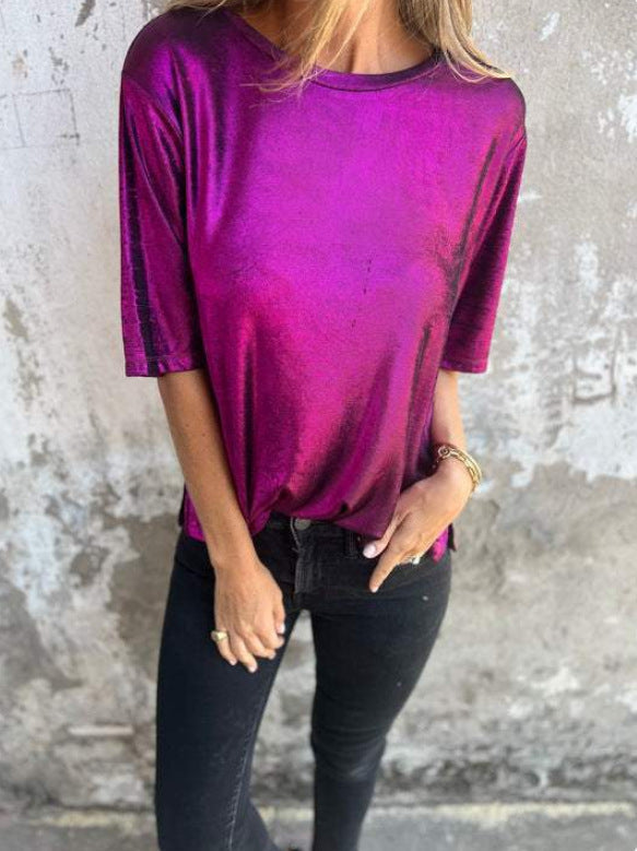 Variant image for Damer T-shirt Rundhalsad Kortärmad Polyester Spandex-15