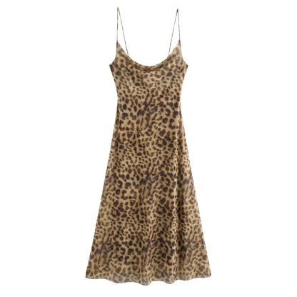 Variant image for Damklänning Midi Off-Shoulder Djurtryck Bodycon Mjuk Elastisk-1