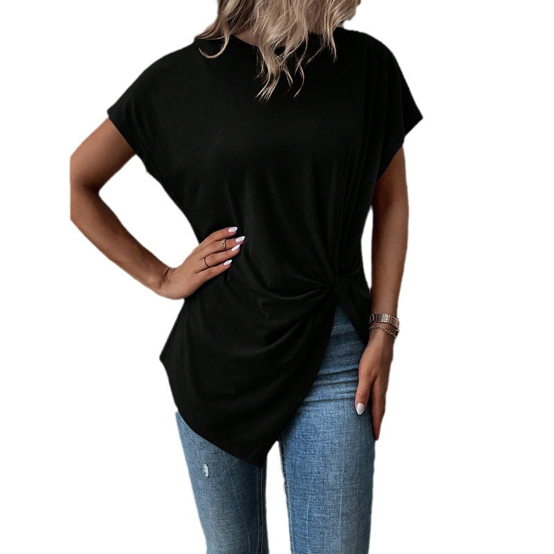 Variant image for Dam Tröja Oregelbunden Kortärmad Polyester Casual-1