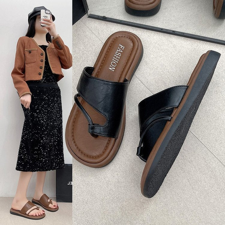 Dam Sandaler Tåavskiljare Vadderad Fotbädd Elegant Remdesign 4