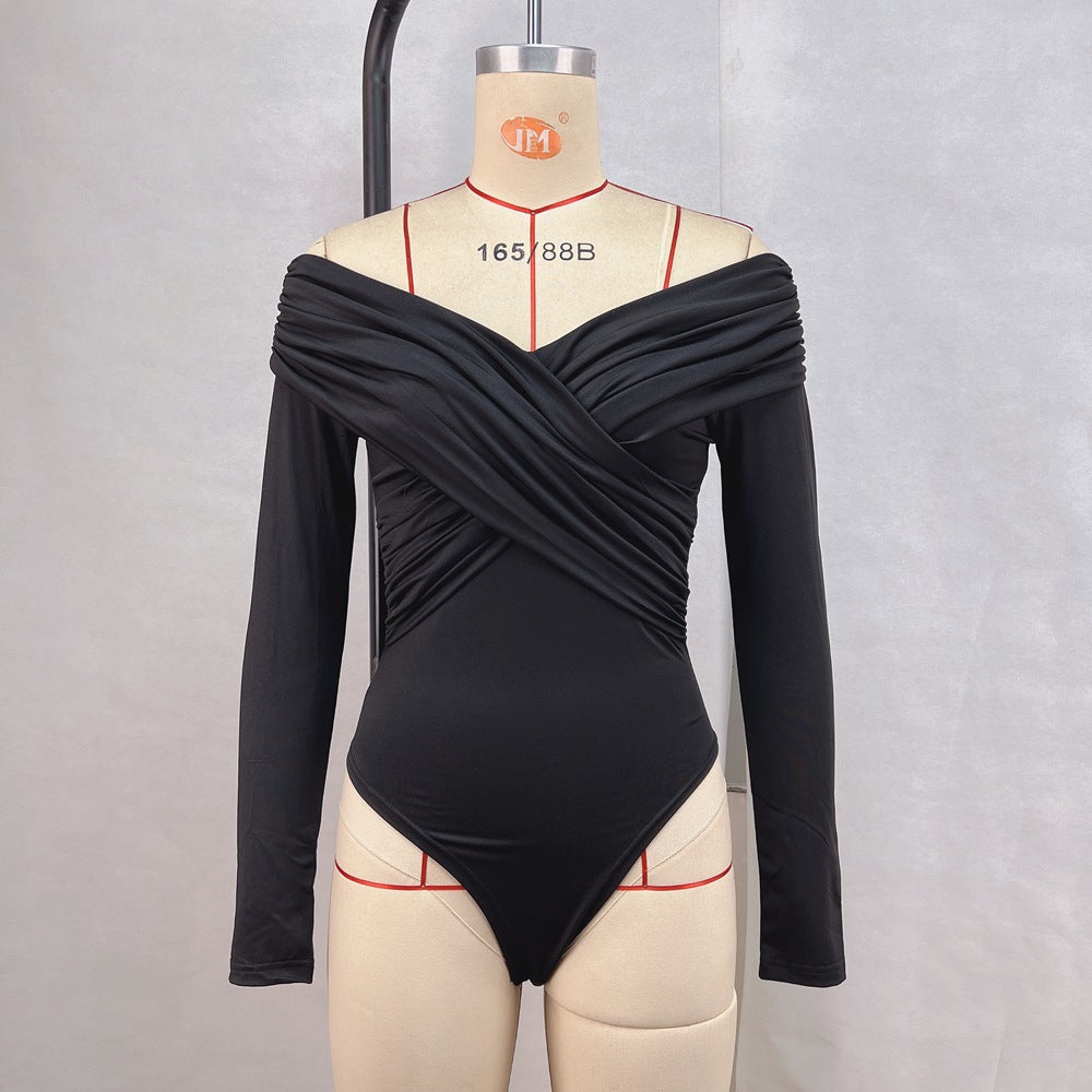 Variant image for Dam Jumpsuit Off-Shoulder Långärmad Polyester Culottes-1