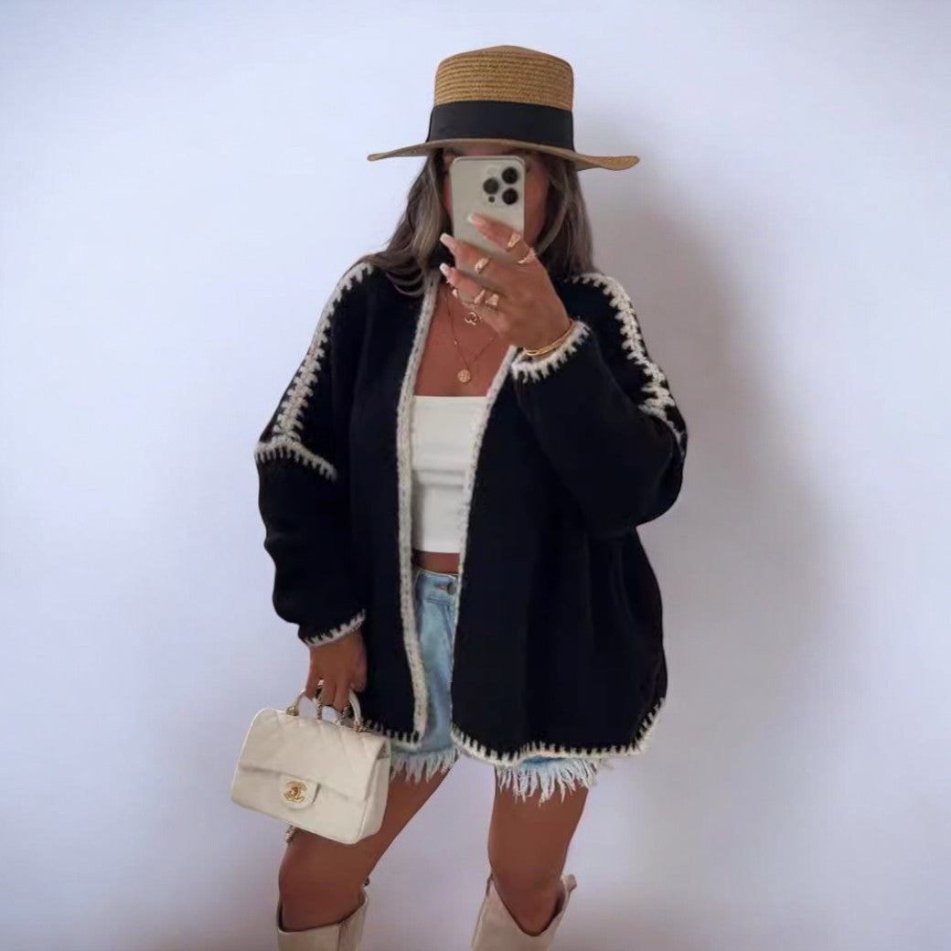 Variant image for Dam Cardigan Elegant Stil Akryl-22