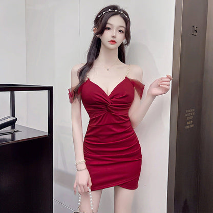 Variant image for Kvinna Bodycon Klänning Off-Shoulder Polyester Elastan-7