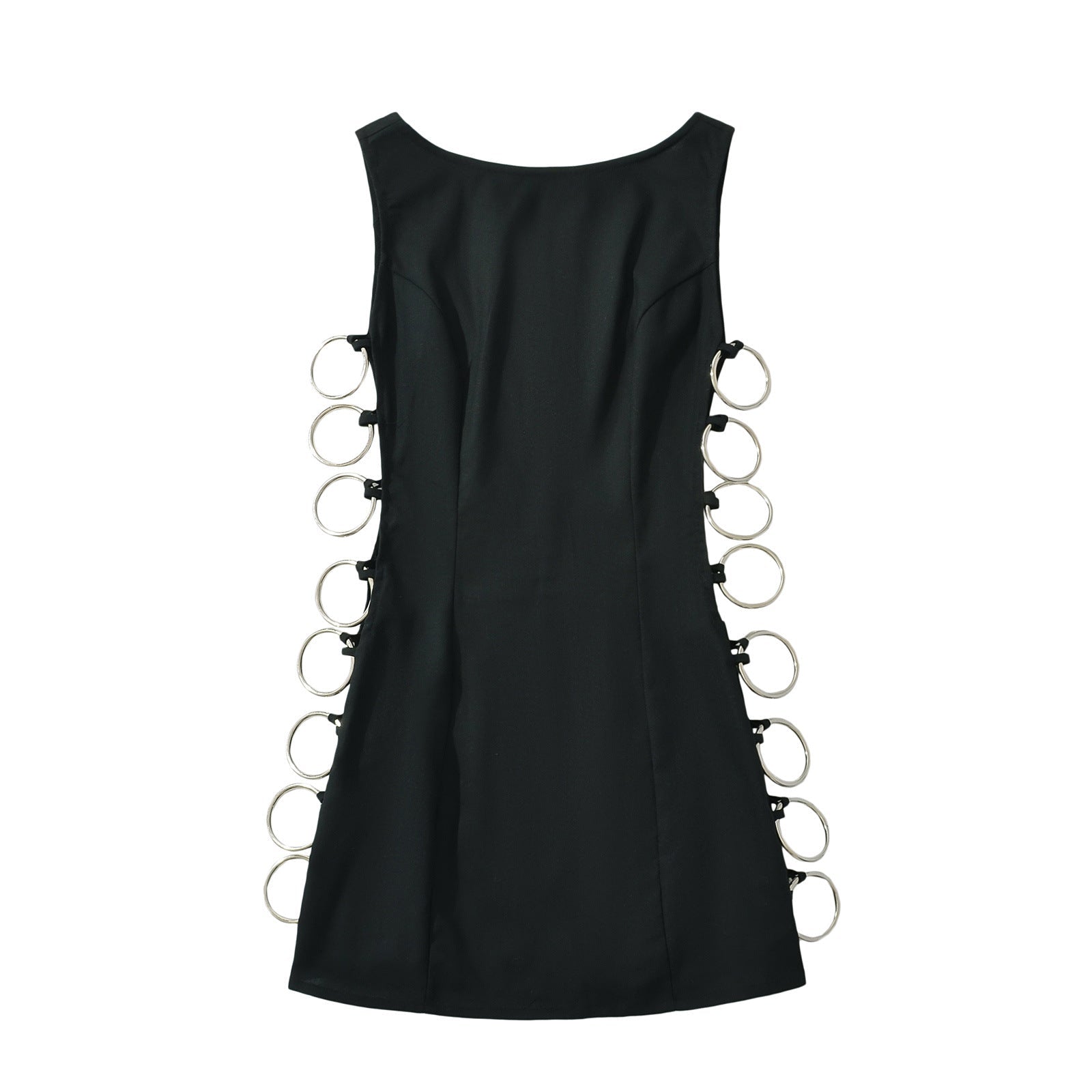 Variant image for Kvinnors Klänning Figur-huggande Med Unika Ringdetaljer Högkvalitativt Tyg-4