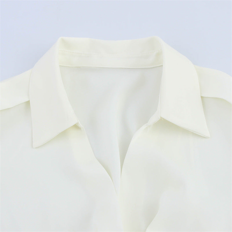 Kvinnors A-Line Klänning Satinliknande Tyg-4