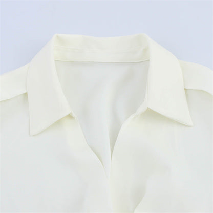 Kvinnors A-Line Klänning Satinliknande Tyg-4