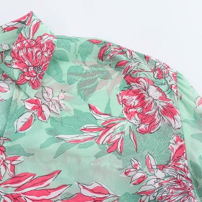 Dam Cardigan Blomsterbroderi Mjuk Tygblandning-3