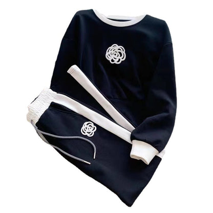 Snygga Byxor Dam Bred Benuppsättning Akryl-5