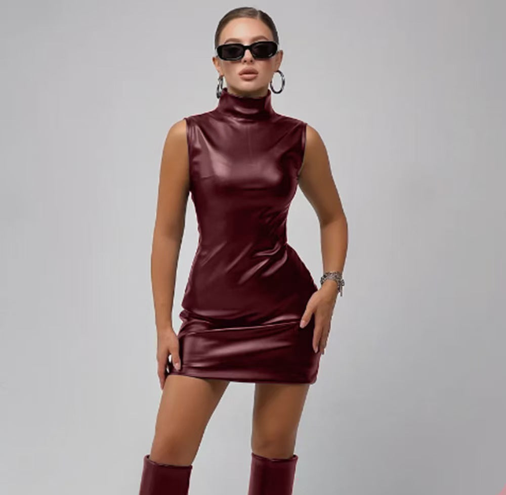 Variant image for Dam Minirock Slim Fit PU Polyester-10