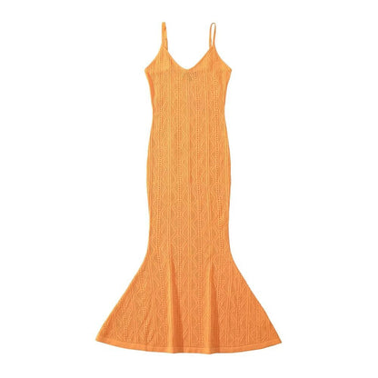 Variant image for Kvinna Sjöjungfru Klänning Kort V-Hals Polyester-5