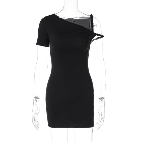 Dam Miniklänning Slim Fit Mjuk Tyg-1