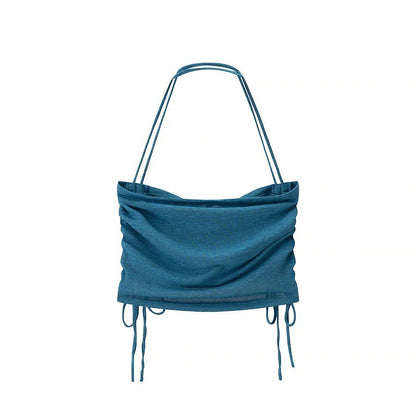 Kvinnors Topp Wrap Design Justerbart Andningsbart Tyg 6