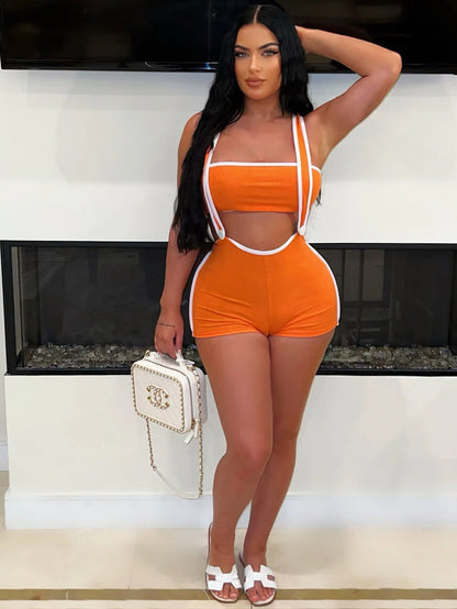 Variant image for Dam Jumpsuit Kortärmad Polyester med Patchworkdetaljer-1