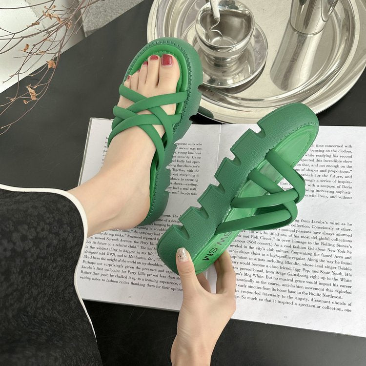 Kvinnors Öppna Sandaler Trendig Design Lätt Material 1