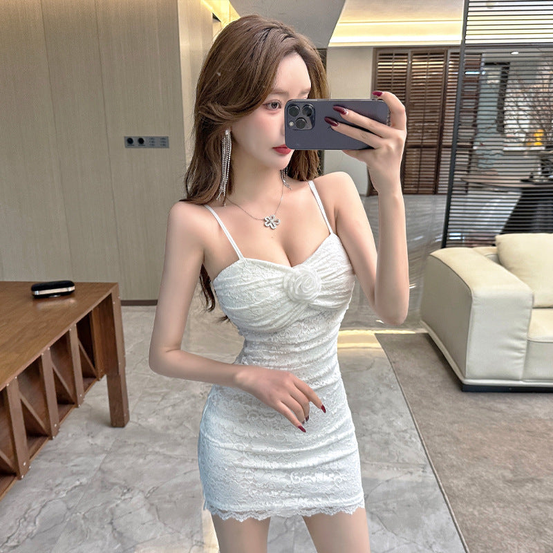 Variant image for Dam Kort Sommarklänning Med Smal Passform Polyester-1