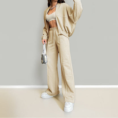 Variant image for Dam Hoodie Set Löst Snörning Polyester-7