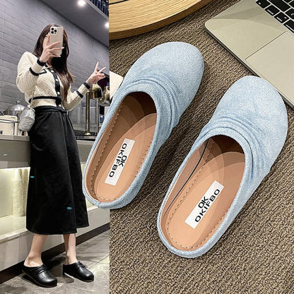 Kvinnors Pantoletter Elegant Vikdesign Terry Material 4