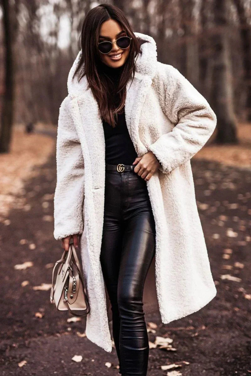 Variant image for Kvinno Kappa Lång Minimalistisk Andningsbart Tyg-21