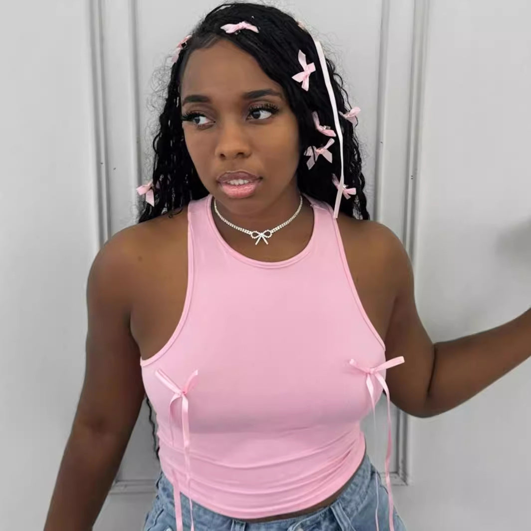 Kvinnors Slingtank Monokrom Polyester Spandex-2