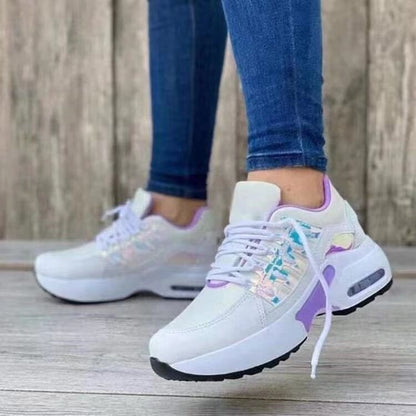 Kvinnor Sneakers Sportig Design Andningsbar Textil Sula 7