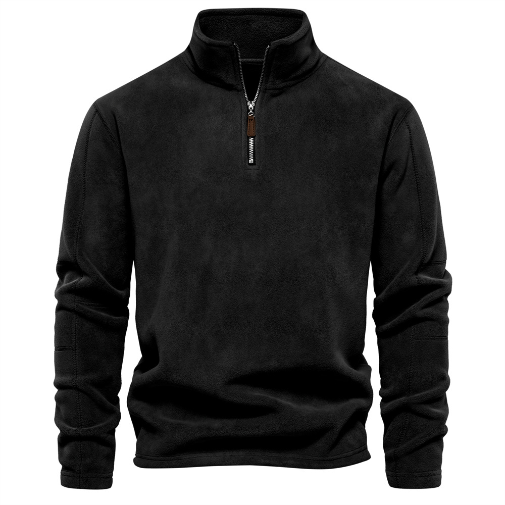 Herr Fleecejacka Velour Design Tjock Polyester 10