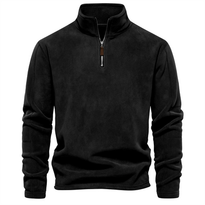 Herr Fleecejacka Velour Design Tjock Polyester 10