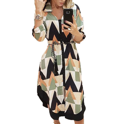 Dam Oregelbunden Klänning Fyrkantig Halsringning Polyester Elegant 5