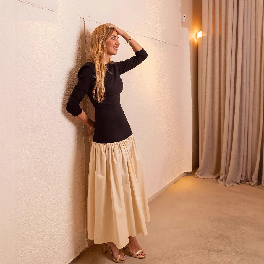 Kvinnors Wrap-Klänning Blommig Detalj Lätt Tyg-5