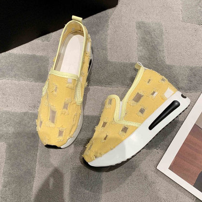Kvinnors Sneakers Slip-On Andningsbart Material Avslappnad Design 10