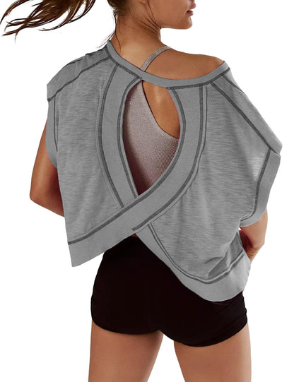 Variant image for Dam T-shirt Raglan Loose Fit 100% Bomull för Träning och Vardag-1