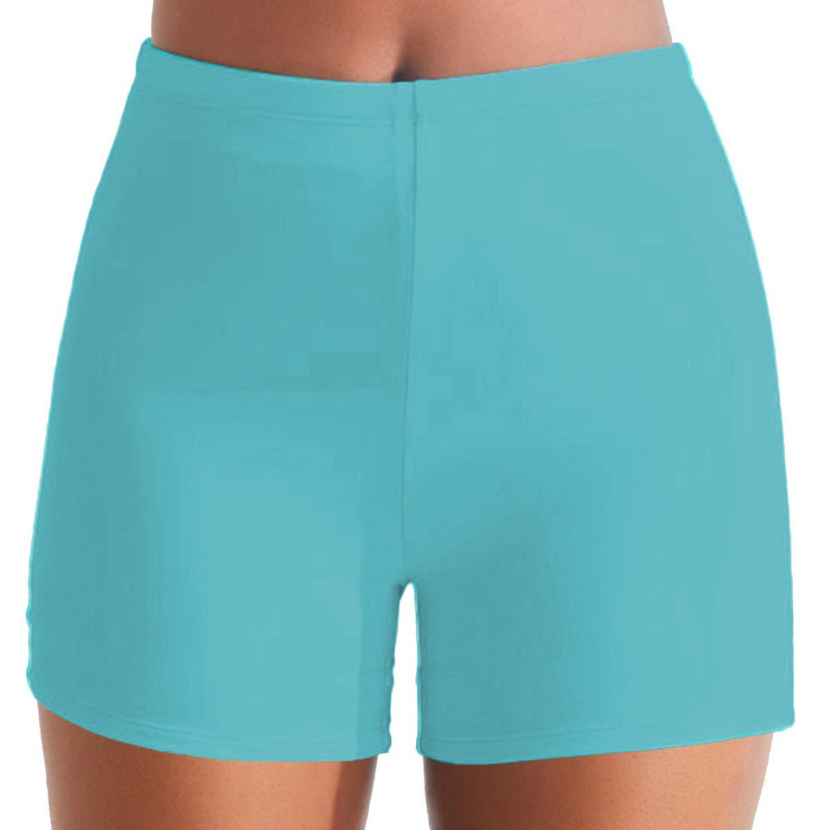 Sportiga Badshorts för Kvinnor med Hög Midja – Snabbtorkande Tyg, Bekväm Passform för Simning och Strandaktiviteter 2