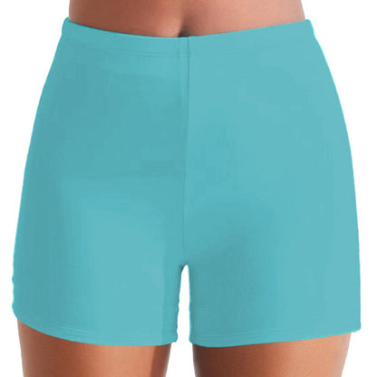 Sportiga Badshorts för Kvinnor med Hög Midja – Snabbtorkande Tyg, Bekväm Passform för Simning och Strandaktiviteter 2