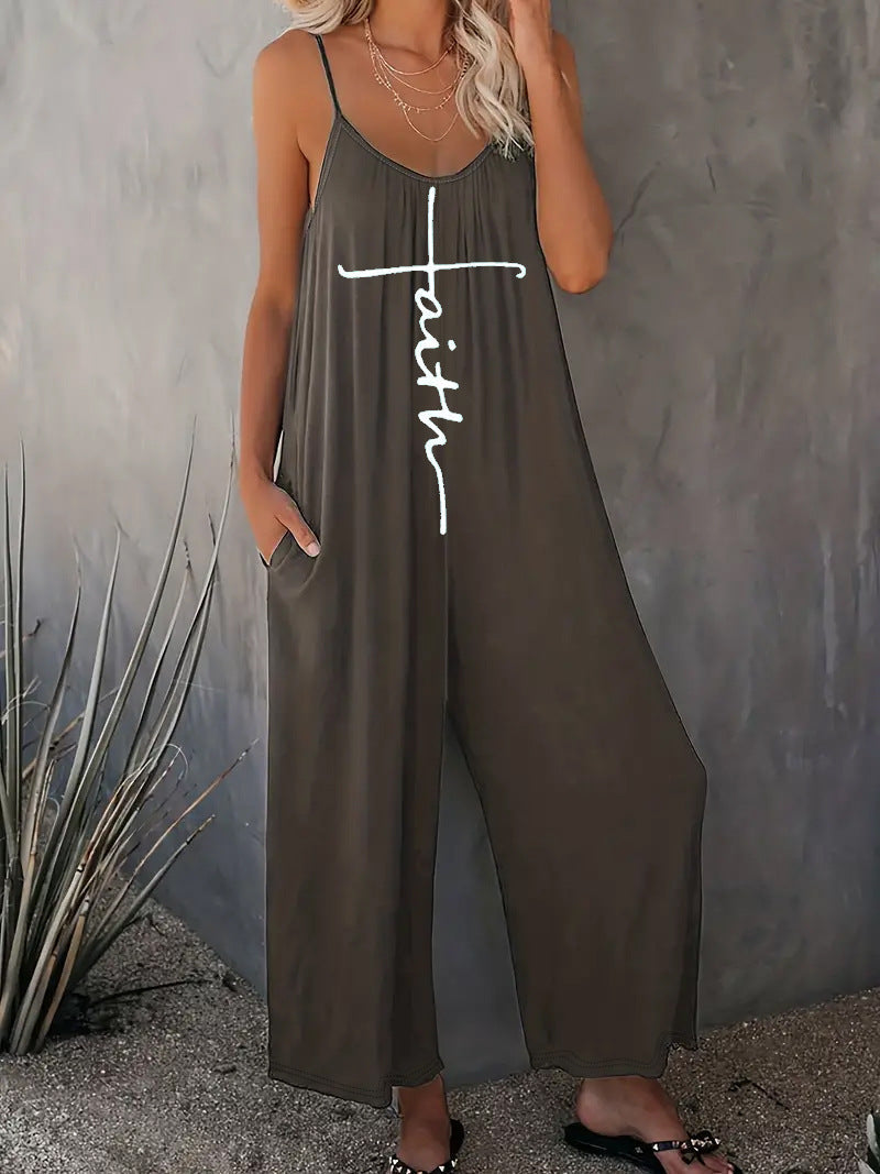Variant image for Snygga Byxor Dam Loose Fit Tryckt Polyester-11