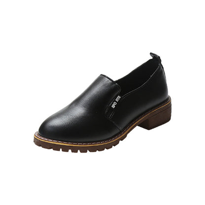 Kvinnors Ankelstövlar Slip-On Läder med Vadderad Innersula 6