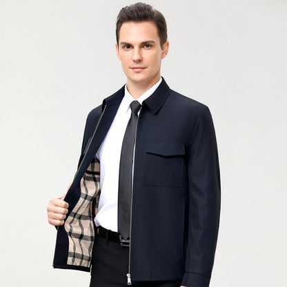 Damjacka Elegant Tidlös Design Polyester Jackor Dam 2