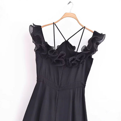 Dam Jumpsuit Skiktad Lätt Polyester-3