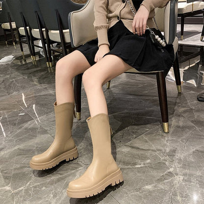 Dam Gummistövlar Hög Axel med Halkfri Sula i Gummi-1