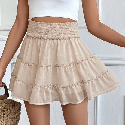 Dam Rufsade Shorts Elastiskt Midjeband Polyester-3