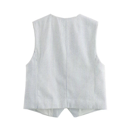 Dam Shorts-set Färgblock Ärmlös Polyester-3