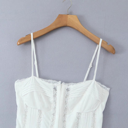 Fina Dam Klänningar Spaghetti Patchwork 100% Polyester 4