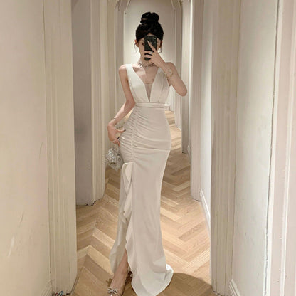 Dam Aftonklänning Blommig Oregelbunden Polyester-3